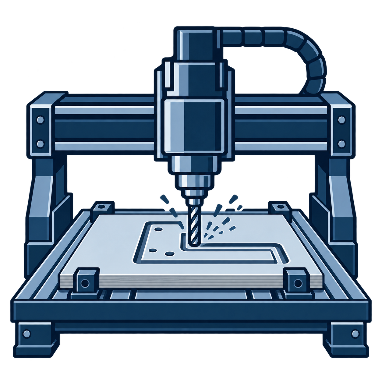 Emax CNC рутер за плочасте материјале